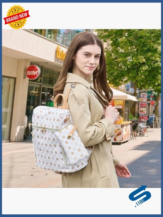 PU Leather Convertible Backpack Purse for Women - Travel Satchel Handbag main image 4